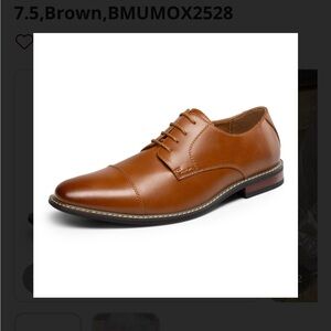 Men's Tan Leather Derby Shoes